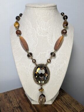 Stephen Dweck 99g Adam Signed Bronze Statement Necklace